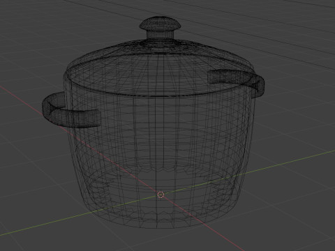 Saucepan with lid 3D 모델