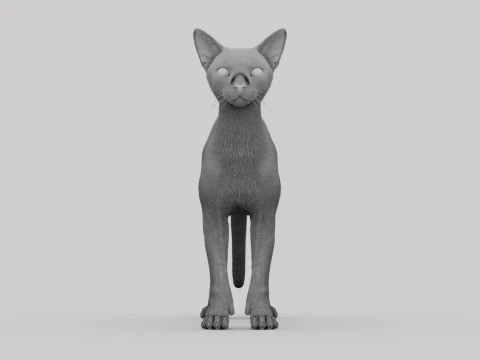 Abyssinian Cat 3D Model