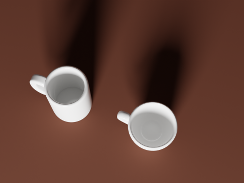 2 Cups Set 3D Модель