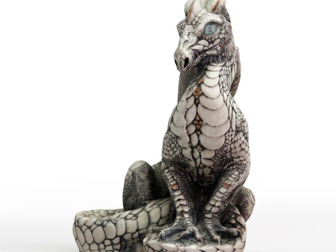 3d Scanned Dragon 3D Model