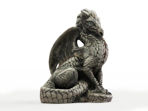 3d Scanned Dragon 3D Model