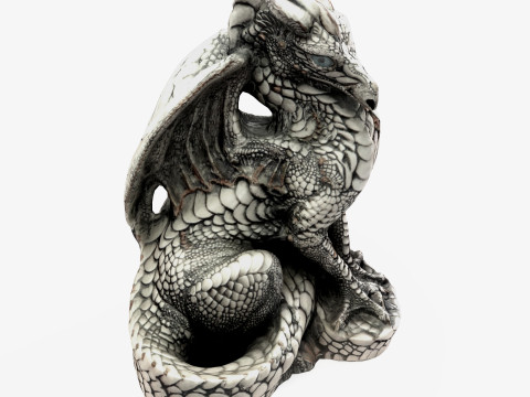 3d Scanned Dragon 3D मॉडल