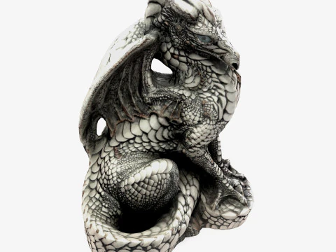 3d Scanned Dragon 3D Model