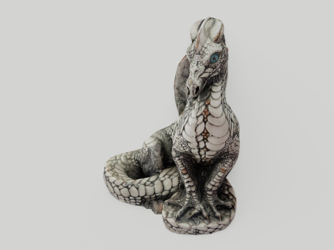 3d Scanned Dragon 3D मॉडल