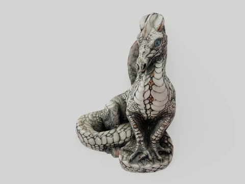 3d Scanned Dragon 3D Model