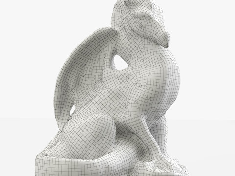 3d Scanned Dragon 3D मॉडल