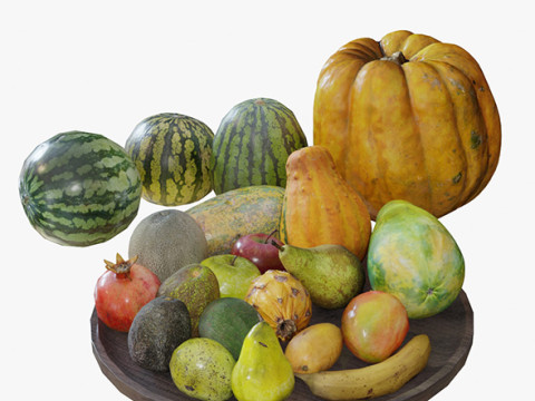 3d Scanned Fruits 3D Model