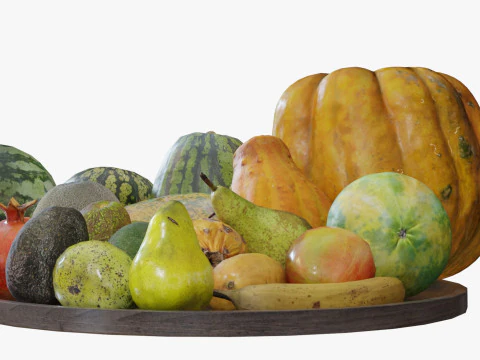 3d Scanned Fruits 3D Model
