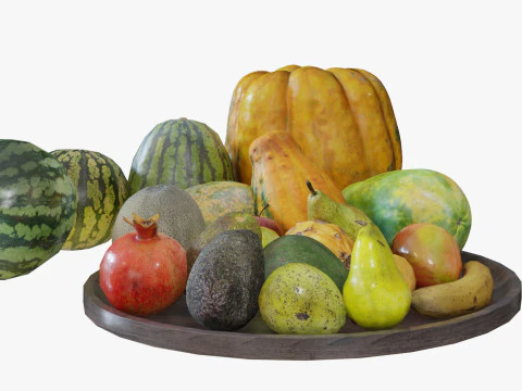 3d Scanned Fruits 3D Model