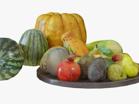 3d Scanned Fruits 3D Model