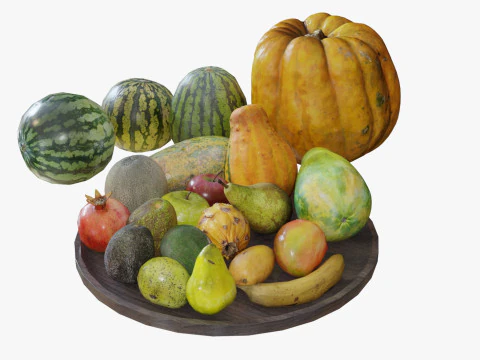 3d Scanned Fruits 3D Model