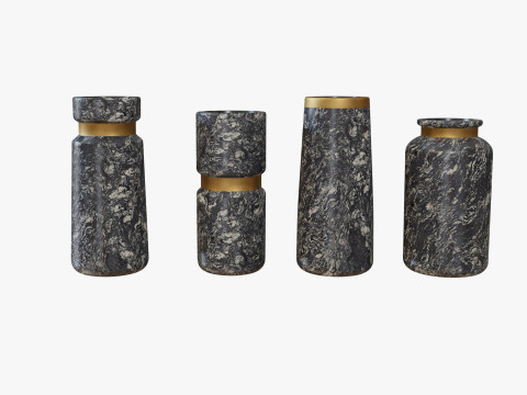 Marble Vases 3D Model