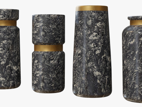 Marble Vases Model 3D