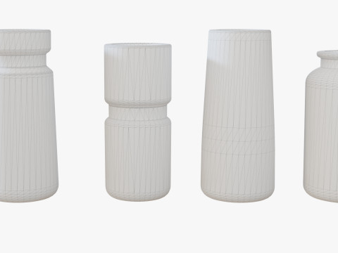 Marble Vases Model 3D