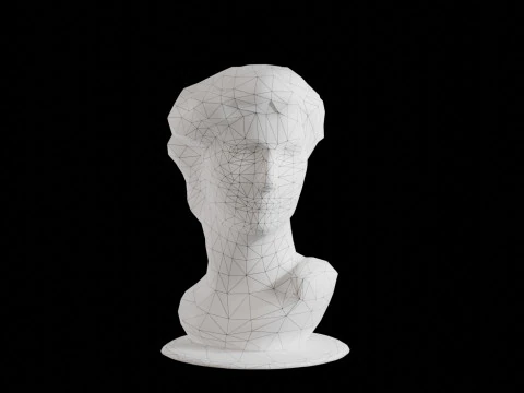3d Scanned David Statue 3D Model