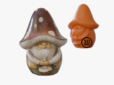 Mushroom Gnome 3d scan 3D Model