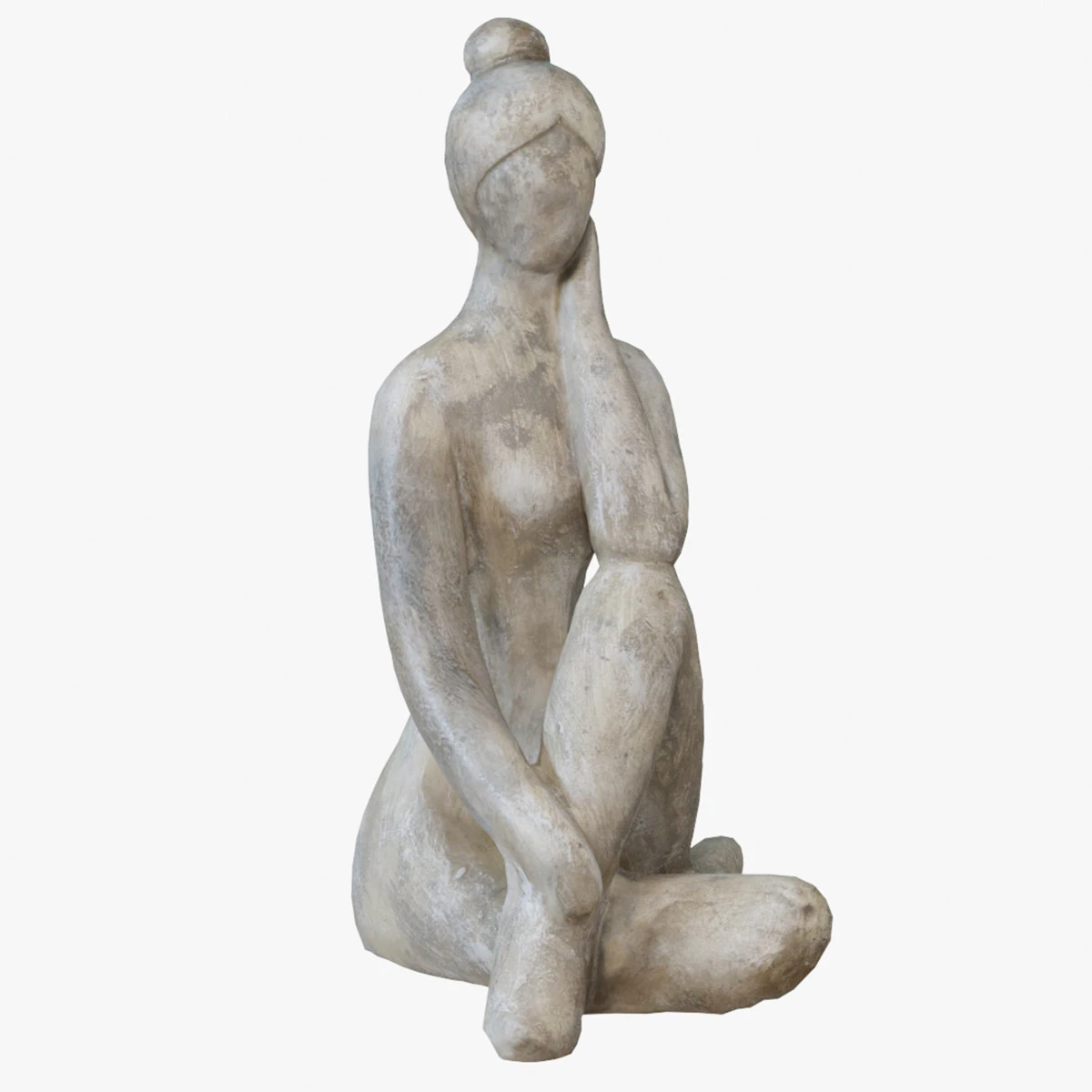 Woman Figurine 3D Model .c4d .max .obj .3ds .fbx .stl .blend