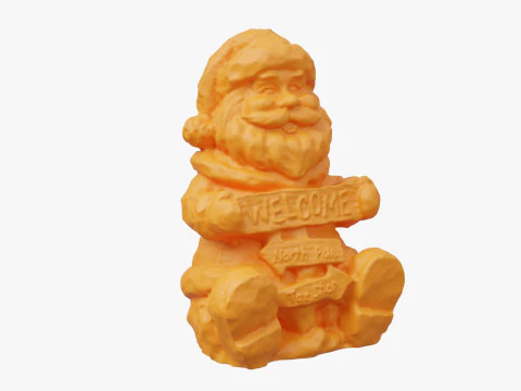 Santa Claus Statuette 3D Model