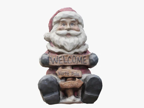 Santa Claus Statuette 3D Model