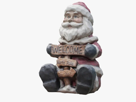 Santa Claus Statuette 3D Model