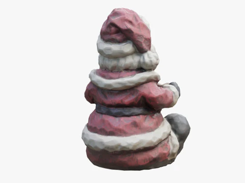 Santa Claus Statuette 3D Model