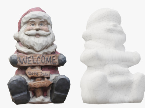 Santa Claus Statuette 3Dモデル