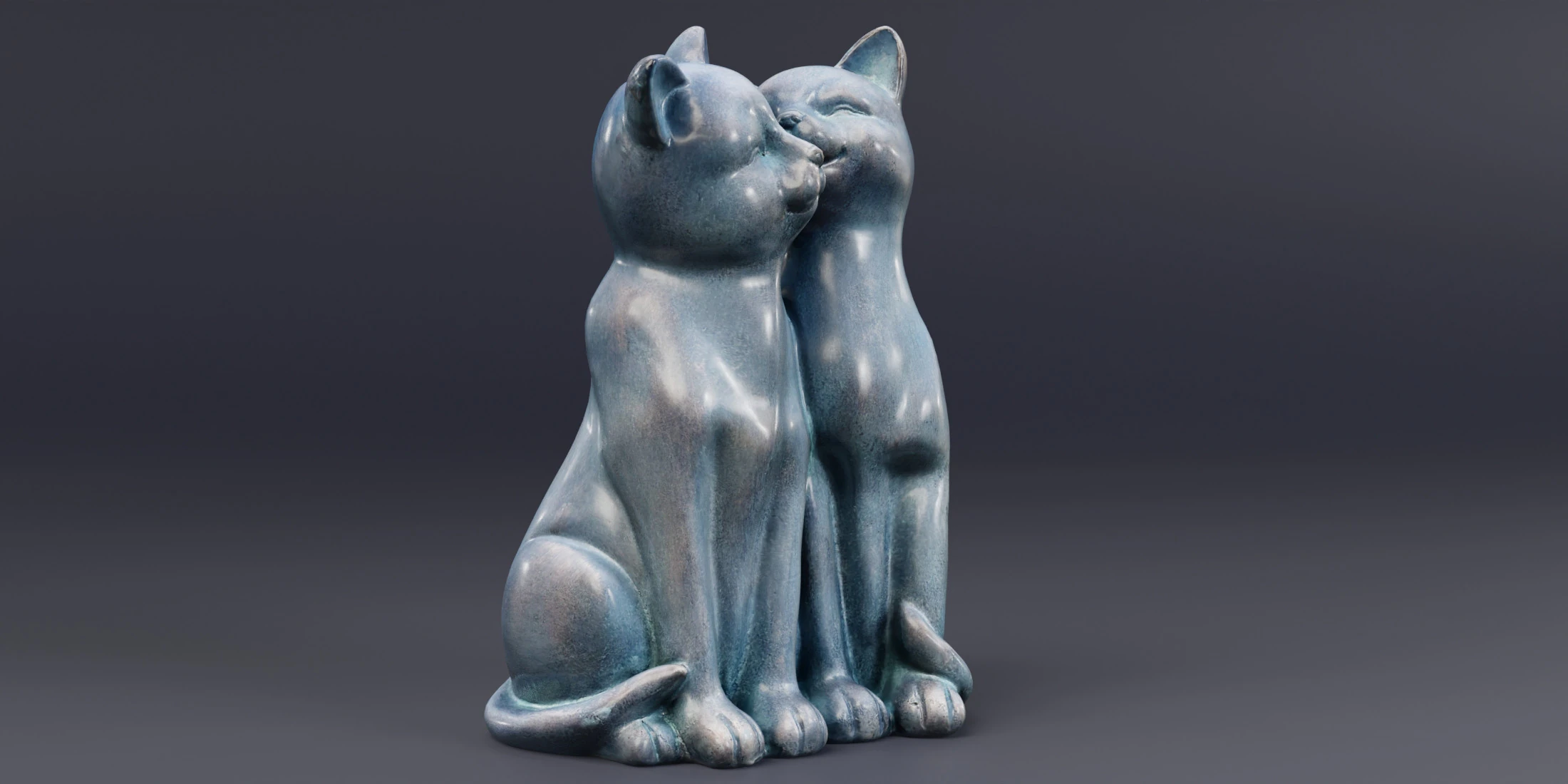 3Dscan Cats Cuddle 3D Model .c4d .max .obj .3ds .fbx .stl .blend