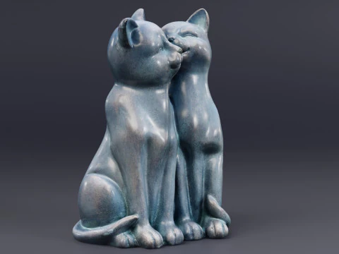 C&acirc;lin de chats 3Dscan Modèle 3D