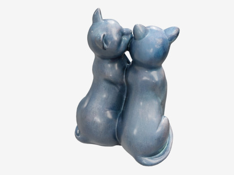 3Dscan Cats Cuddle Modello 3D