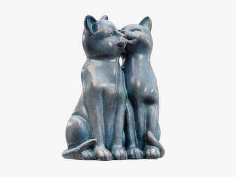 3Dscan Cats Cuddle Modello 3D