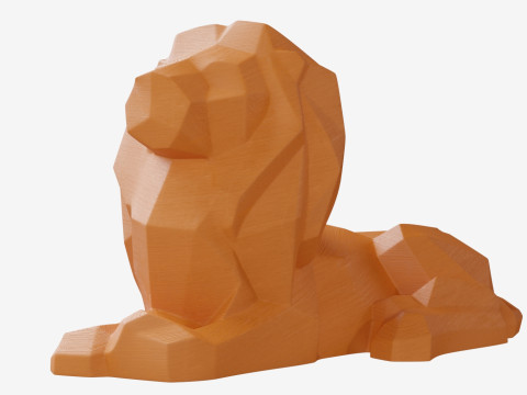 Poly Lion 3D मॉडल