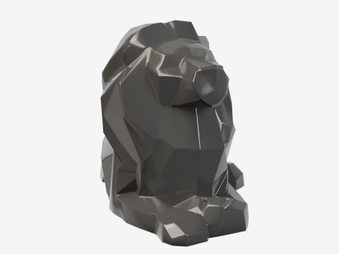 Poly Lion 3D मॉडल