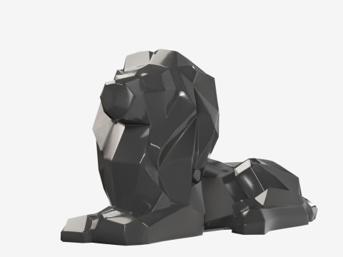 Poly Lion 3D मॉडल