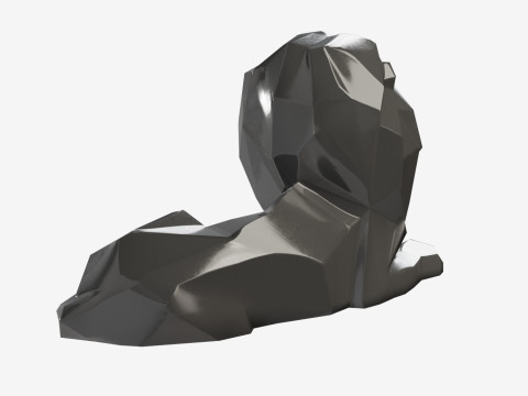 Poly Lion 3D मॉडल
