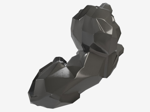 Poly Lion 3D मॉडल