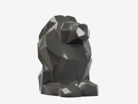 Poly Lion 3D मॉडल