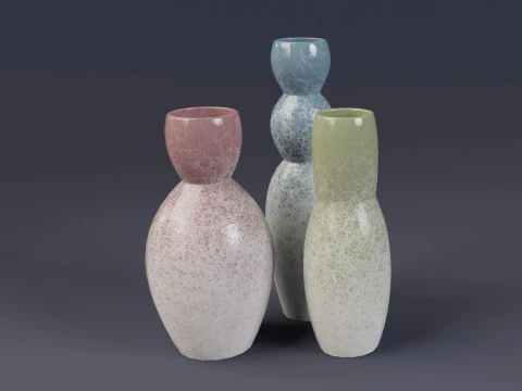 장식용 꽃병 01 3D 모델