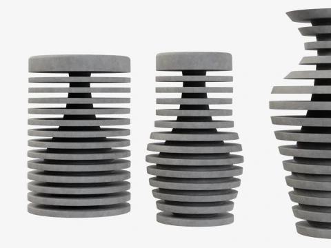 Illusion Decoration Vase 3D Model