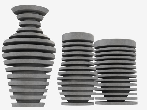 Illusion Decoration Vase 3D 모델