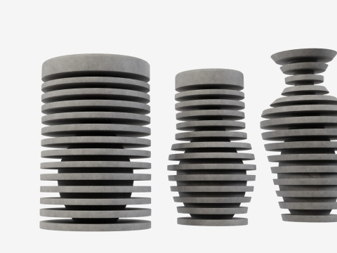 Illusion Decoration Vase 3D 모델