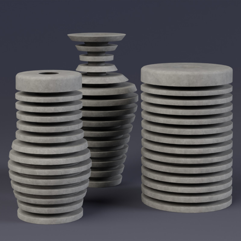 Illusion Decoration Vase 3D 모델 .c4d .max .obj .3ds .fbx .stl .blend