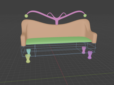 Royal sofa Modelo 3D