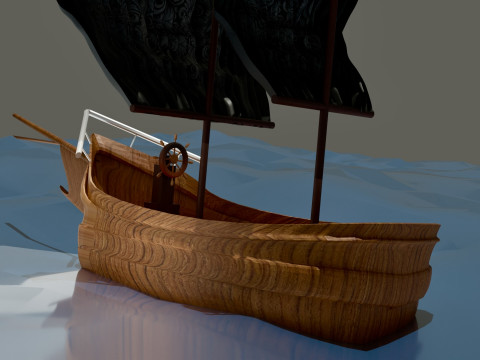 A sailing ship 3D 모델
