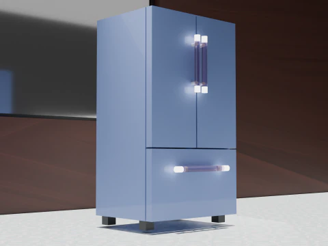 冷蔵庫 3Dモデル