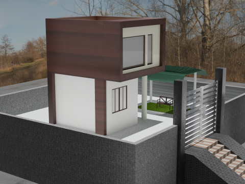 A house 3Dモデル