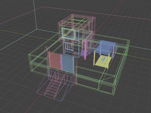 A house 3Dモデル