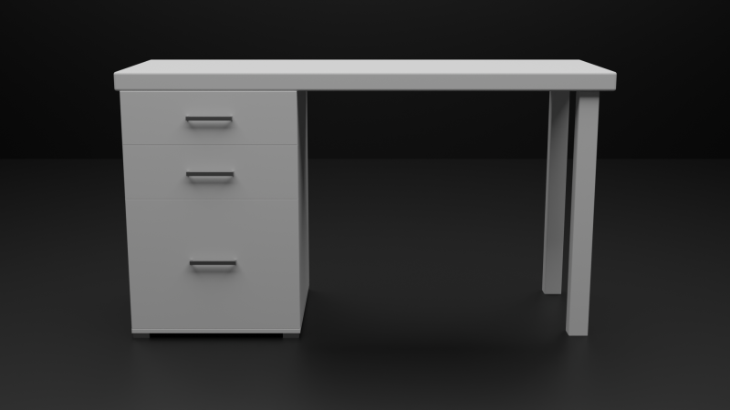 Office Desk 3D 모델 .c4d .max .obj .3ds .fbx .stl .blend 