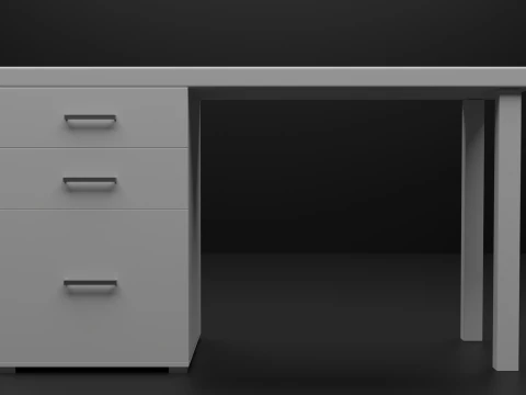 Office Desk 3D Model