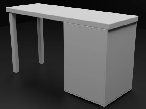 Office Desk 3D Model