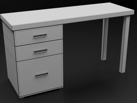 Office Desk 3D Model